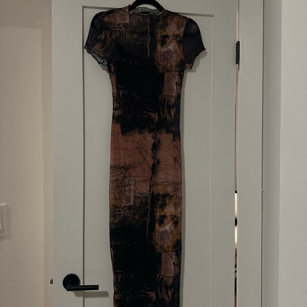 Black and Brown Dress